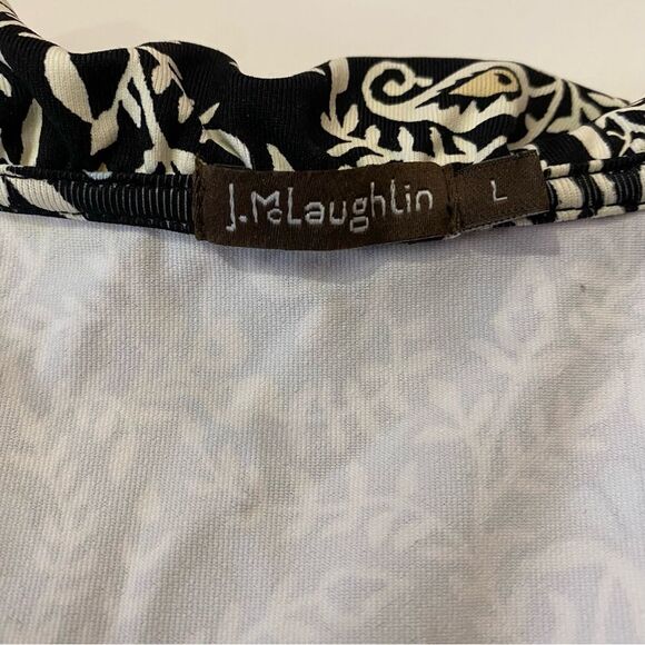 J.McLaughlin Floral Paisley Long Mini Shift Dress Women's Size Large - Picture 5 of 13